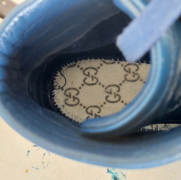 Gucci diamante leather high top sneakers - Picture 8 of 9